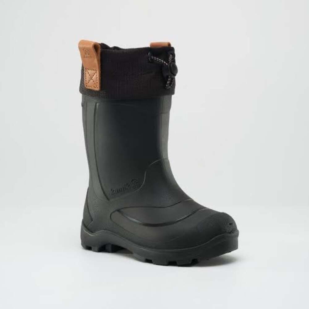 NWOT Kamik Tundra JR Boys Black Waterproof Winter Snow Boots Size 12